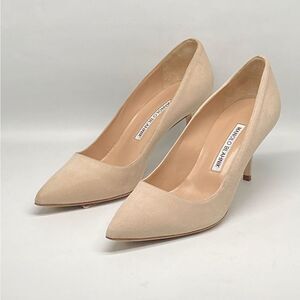 Manolo Blahnik BB Suede Pointed Toe Pump size 36